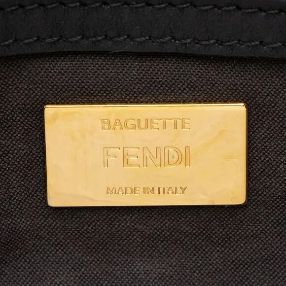 Fendi Shearling FF Baguette Shoulder Bag - Picture 8 of 16